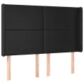 cadre de lit matelas LED Noir 140x200cm Similicuir
