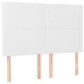 Têtes de lit 4 pcs Blanc 72x5x78/88 cm Similicuir