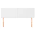Têtes de lit 2 pcs Blanc 72x5x78/88 cm Similicuir