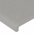 Tête de lit à LED Gris clair 163x16x118/128 cm Tissu