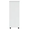 Armoire roulante avec tiroirs MOSS blanc bois de pin solide