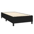 cadre de lit avec matelas et LED Noir 90x190cm Tissu
