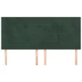 Têtes de lit 4 pcs Vert foncé 80x5x78/88 cm Velours