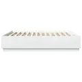 Cadre de lit avec lumières LED blanc 200x200 cm bois ingénierie