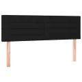 cadre de lit avec matelas Noir 140x190 cm Tissu