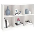 Bibliothèque Blanc 104x33x76 cm Bois de pin massif