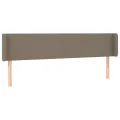 Tête de lit à LED Taupe 183x16x78/88 cm Tissu