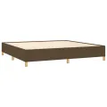 cadre de lit avec matelas Marron foncé 200x200 cm