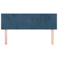Têtes de lit 2 pcs Bleu foncé 72x5x78/88 cm Velours