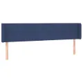Tête de lit à LED Bleu 163x16x78/88 cm Tissu