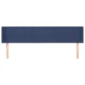 Tête de lit avec oreilles Bleu 163x16x78/88 cm Tissu