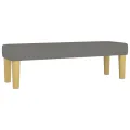 cadre de lit avec matelas Gris foncé 140x200cm Tissu