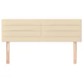 Têtes de lit 2 pcs Crème 72x5x78/88 cm Tissu