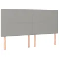 cadre de lit avec matelas Gris clair 180x200cm Tissu