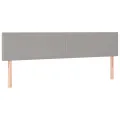 cadre de lit avec matelas Gris clair 180x200cm Tissu