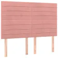 cadre de lit avec matelas Rose 140x190 cm Velours
