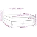 cadre de lit avec matelas Blanc 140x200cm Similicuir
