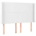 cadre de lit matelas LED Blanc 140x190 cm Similicuir