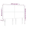 Têtes de lit 4 pcs Bleu foncé 72x5x78/88 cm Velours