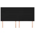 Têtes de lit 4 pcs Noir 90x5x78/88 cm Tissu