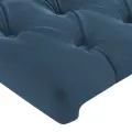 Tête de lit à LED Bleu foncé 80x7x78/88 cm Velours