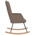 Chaise à bascule Taupe Tissu