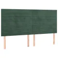 cadre de lit et matelas Vert foncé 180x200cm Velours