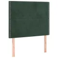 cadre de lit avec matelas Vert foncé 90x190 cm