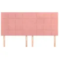 Têtes de lit 4 pcs Rose 80x5x78/88 cm Velours