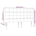 Têtes de lit 4 pcs Rose 80x5x78/88 cm Velours