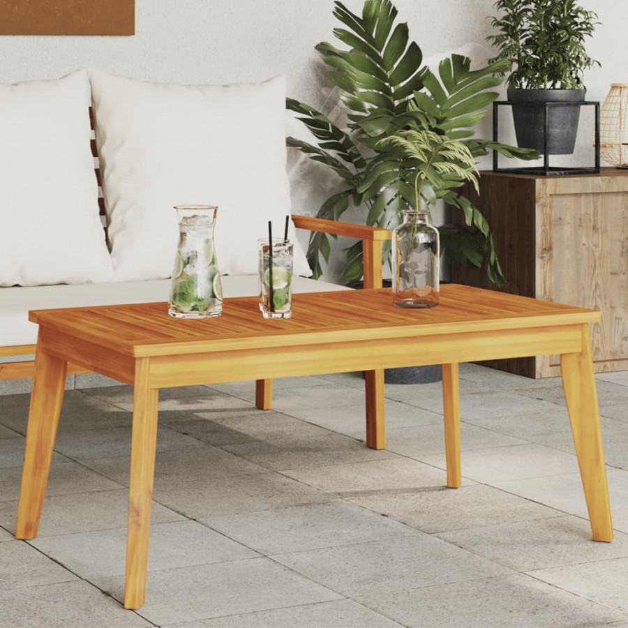 Table à manger de jardin 100x55x45 cm bois massif d'acacia