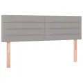 cadre de lit et matelas et LED Gris clair 140x190 cm
