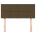 Tête de lit Marron Foncé 80x5x78/88 cm Tissu