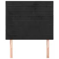Têtes de lit 2 pcs Noir 90x5x78/88 cm Velours