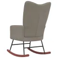 Chaise à bascule Gris clair Velours