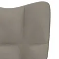Chaise à bascule Gris clair Velours
