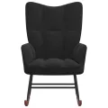 Chaise à bascule Noir Velours