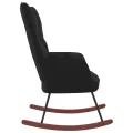 Chaise à bascule Noir Velours