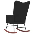 Chaise à bascule Noir Velours