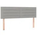 cadre de lit avec matelas Gris clair 140x190cm Tissu