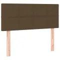 cadre de lit avec matelas Marron foncé 80x200 cm