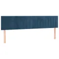 cadre de lit avec matelas LED Bleu foncé 160x200 cm
