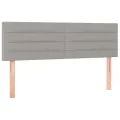 cadre de lit avec matelas Gris clair 140x200cm Tissu