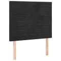 cadre de lit avec matelas Noir 90x190 cm Velours