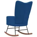 Chaise à bascule Bleu Velours