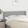 Tête de lit avec oreilles Gris clair 147x16x78/88 cm Tissu