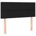 cadre de lit avec matelas Noir 120x200 cm Velours