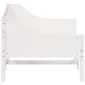 Lit de jour blanc 100x200 cm bois de pin massif