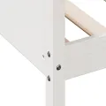 Lit de jour blanc 100x200 cm bois de pin massif