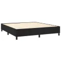 cadre de lit avec matelas LED Noir 180x200cm Velours